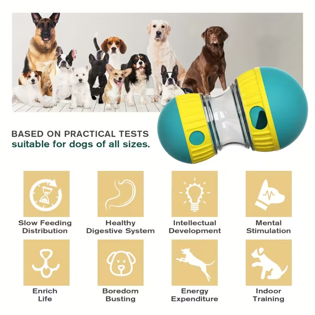 Dog Food Rolling Dispenser