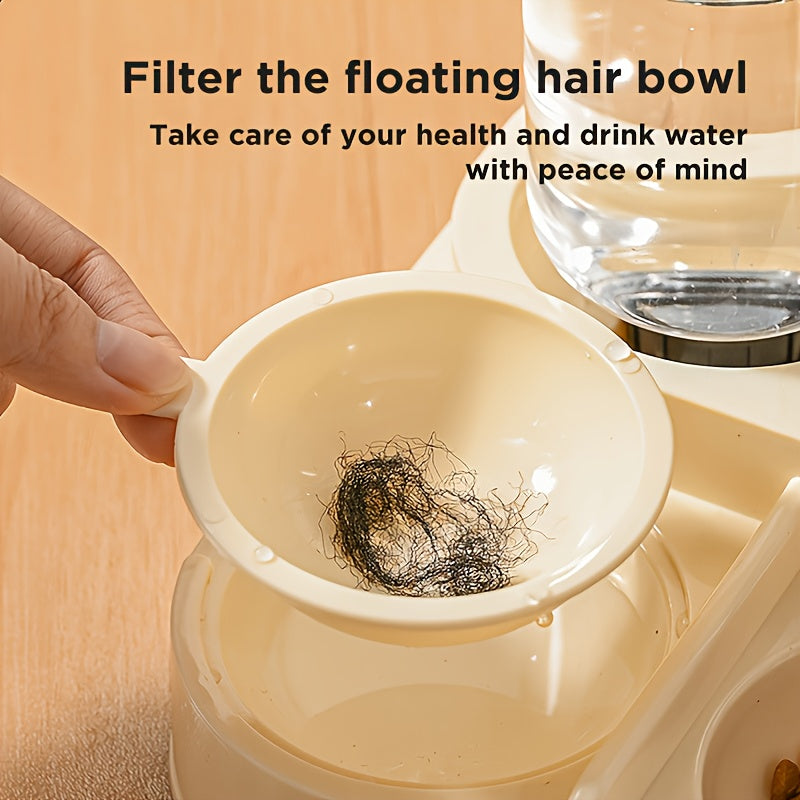 Cat Feeder & Waterer Dispenser Set