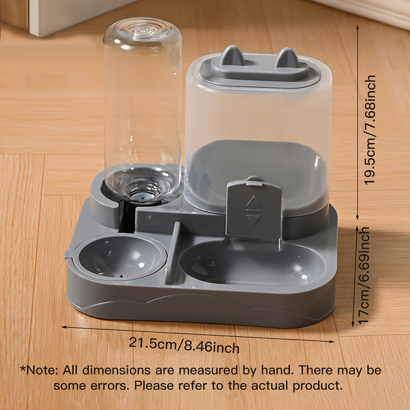 Cat Feeder & Waterer Dispenser Set