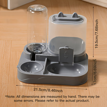 Cat Feeder & Waterer Dispenser Set