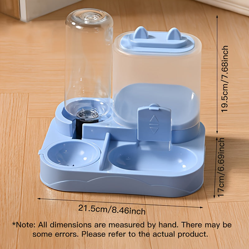 Cat Feeder & Waterer Dispenser Set